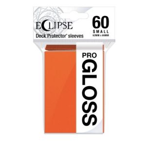 Ultra Pro Eclipse Gloss Small Deck Protector Sleeves - Pumpkin Orange 62x89mm (60 Θήκες)