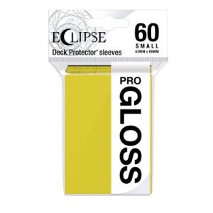 Ultra Pro Eclipse Gloss Small Deck Protector Sleeves - Lemon Yellow 62x89mm (60 Θήκες)