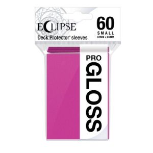 Ultra Pro Eclipse Gloss Small Deck Protector Sleeves - Hot Pink 62x89mm (60 Θήκες)