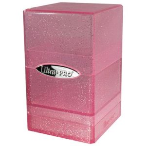 Ultra Pro Glitter Satin Tower Deck Box - Pink