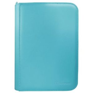 Ultra Pro 4-Pocket Zippered PRO-Binder - Vivid Light Blue