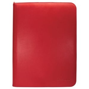 Ultra Pro 4-Pocket Zippered PRO-Binder - Vivid Red