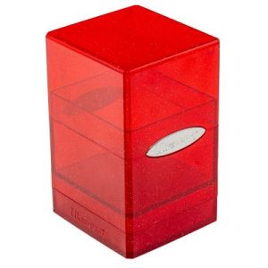 Ultra Pro Glitter Satin Tower Deck Box - Red