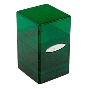 Ultra Pro Glitter Satin Tower Deck Box - Green