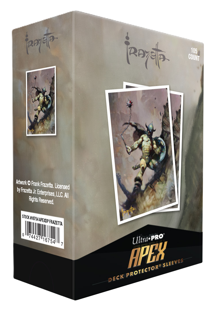 e-16754.png Frazetta Warrior With Chain Apex Deck Protector 105ct