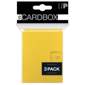 Ultra Pro PRO 15+ Pack Boxes (3ct) - Yellow