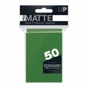 Ultra Pro PRO-Matte Standard Deck Protector Sleeves - Green 66x91mm (50 Θήκες)