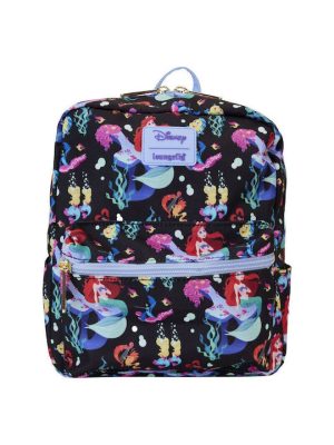 Loungefly Disney: The Little Mermaid 35Th Anniversary - Life Is The Bubbles Aop Nylon Mini Backpack (WDBK3589)