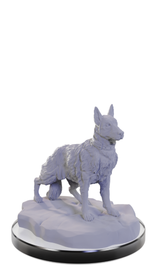 WizKids Deep Cuts Unpainted Miniatures: Dog Companions