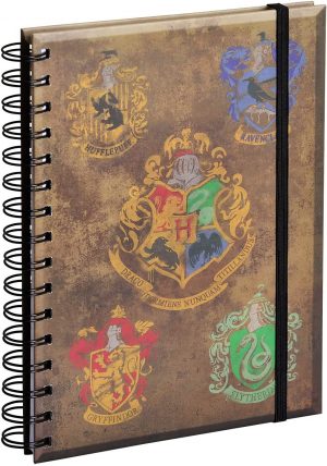 Σημειωματάριο Harry Potter: Hogwarts Crest & Four Houses