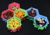 Gamemaker Boardgame Token Organizers With Bases (Set A - 2 Cyan, 2 Green, 2 Red)