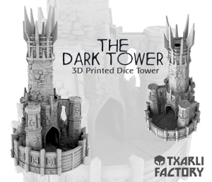 Gamemaker The Dark Tower – 3D Printed Dice Tower (Beige Color)