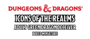 D&D Icons: Adult Green Dragon Deceiver Boxed Miniature