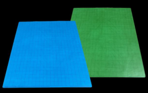 Reversible Battlemat Blue/Green 1'' Squares (60cm x 66cm)