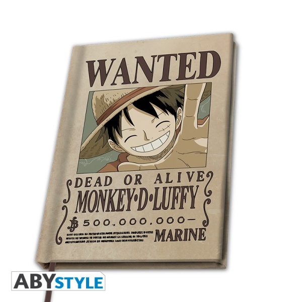 ONE PIECE - A5 Σημειωματάριο Notebook "Wanted Luffy"*