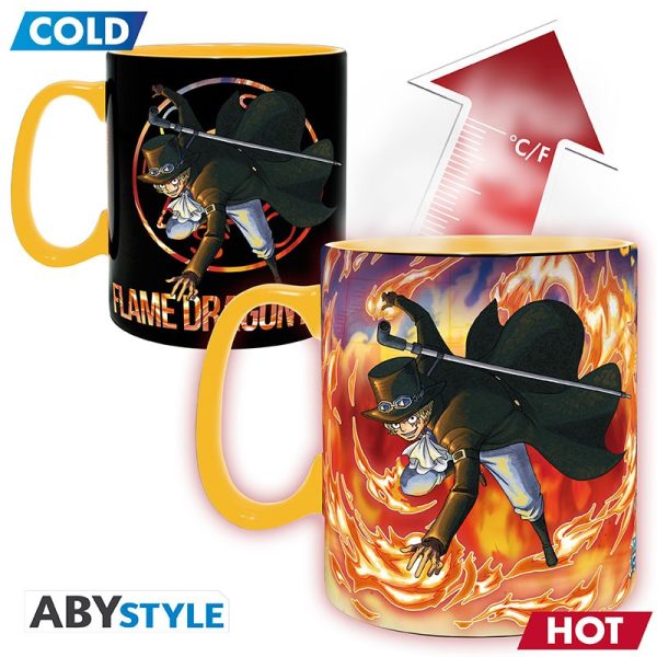 ONE PIECE - Κούπα Mug Heat Change 460ml+ Coaster