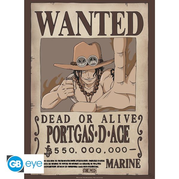 ONE PIECE - Αφίσα Poster Chibi 52x38 - Wanted Ace