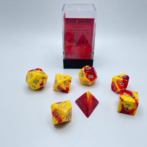 Gemini Red-Yellow W/Silver 7-Die Set