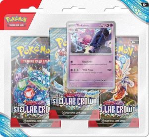 Pokemon TCG Scarlet & Violet Stellar Crown 3-Booster Blister (Tinkaton 3)