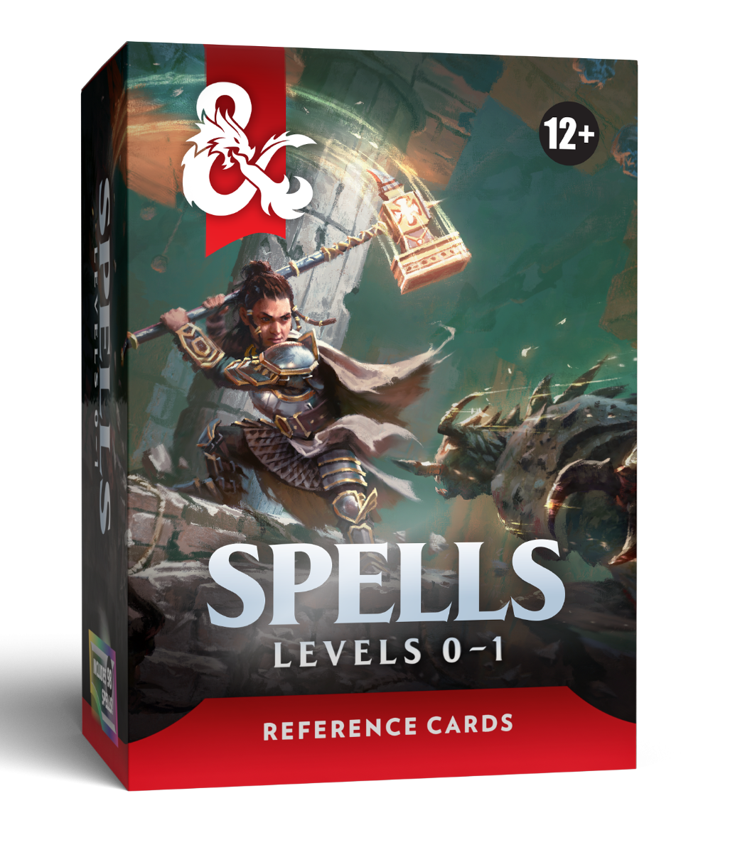 t01_front.png D&D Reference Cards - Spells (Levels 0-1)