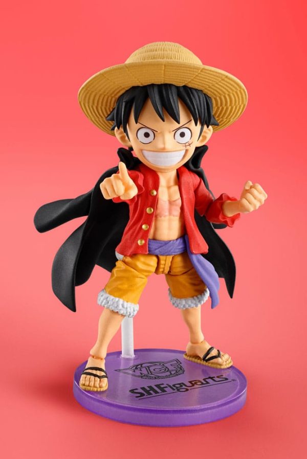 One Piece World Collactable Figures x S.H. Figuarts - Monkey D. Luffey Φιγούρα Δράσης (8cm)