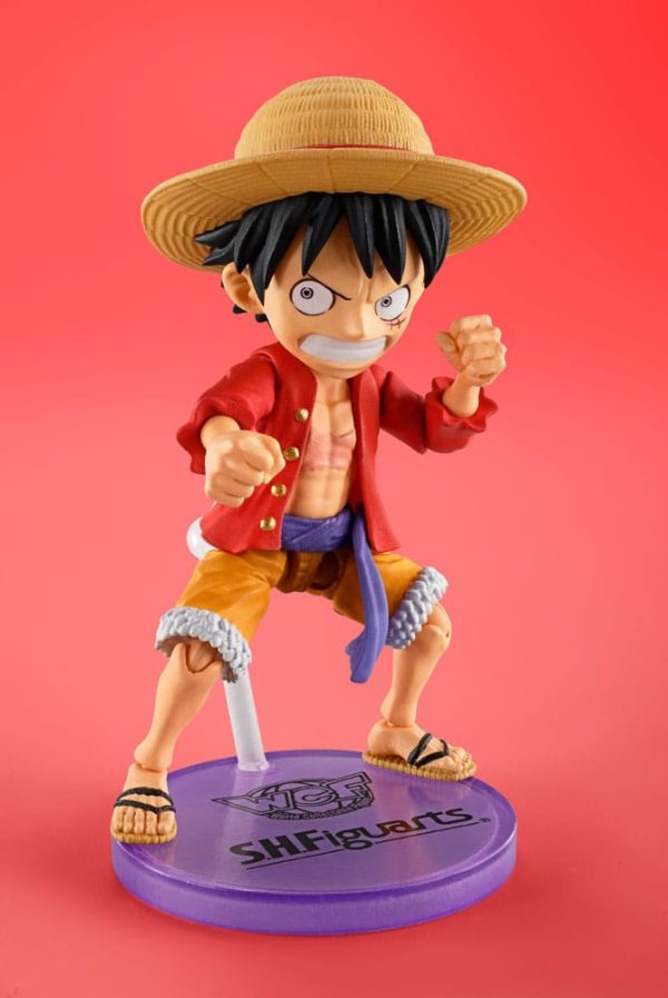 One Piece World Collactable Figures x S.H. Figuarts - Monkey D. Luffey Φιγούρα Δράσης (8cm)