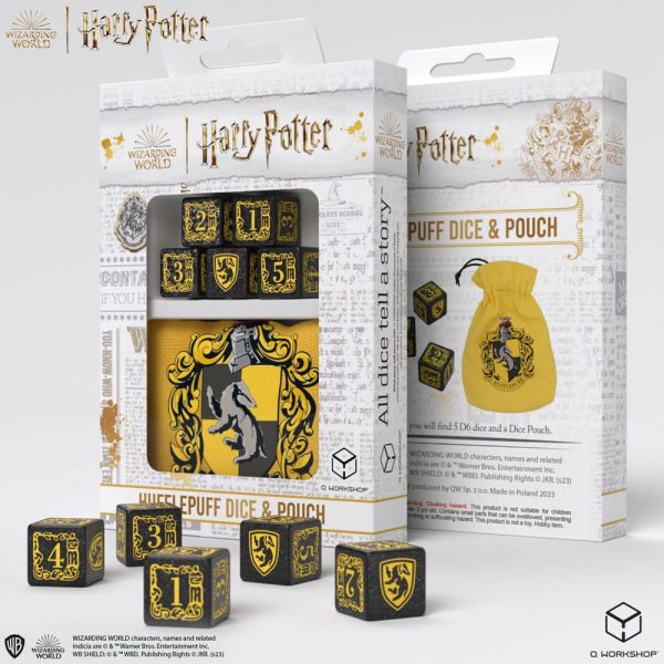 Harry Potter Dice Set Hufflepuff Dice & Pouch Set
