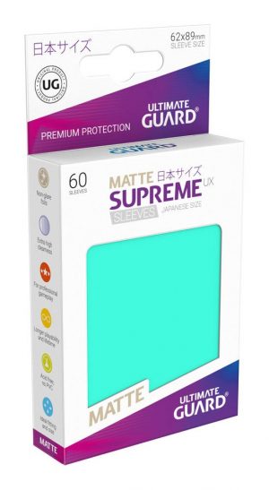 Ultimate Guard Sleeves - Supreme UX Japanese Matte Turquoise 62x89mm (60 Θήκες)