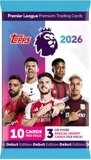 Topps – Premier League 2026 Premium Κάρτες Booster Φακελάκι (10 Κάρτες)