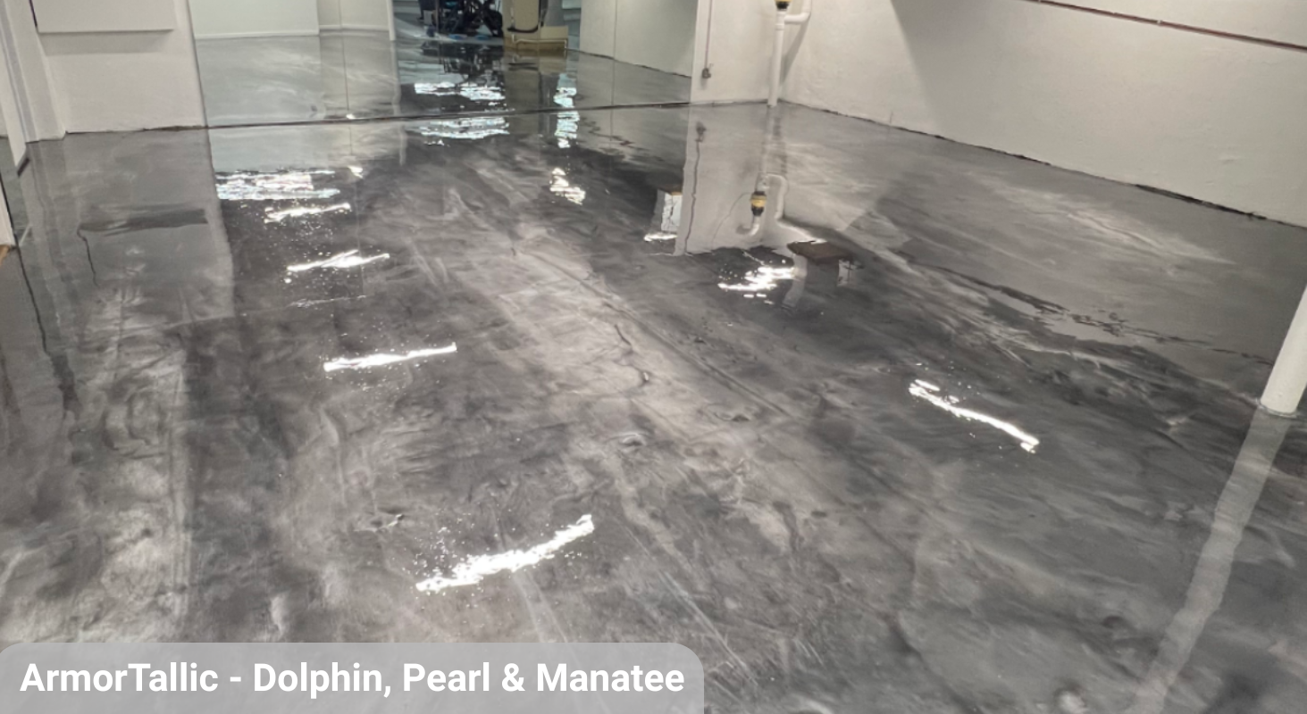 Gunmetal Silver – Modern Showroom – Epoxy Flooring in Toronto
