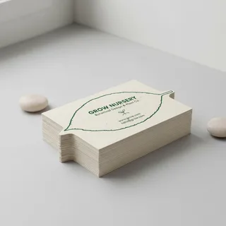 leaf visiting cards — photo 2