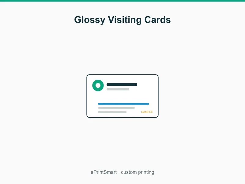 Glossy Visiting Cards — demo 1