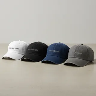 Embroidered Denim Caps — photo 2