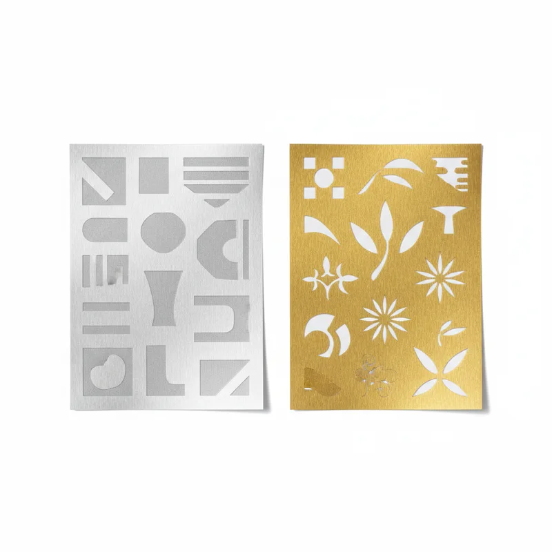 Gold & Silver Vinyl Stickers — product photo