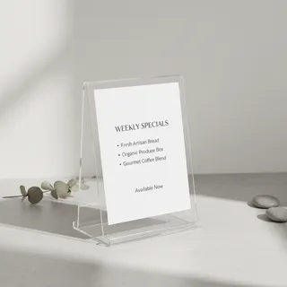 Acrylic Sign Holders — photo 2