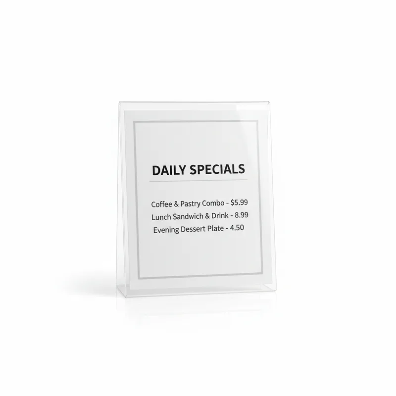 Acrylic Sign Holders — photo 1