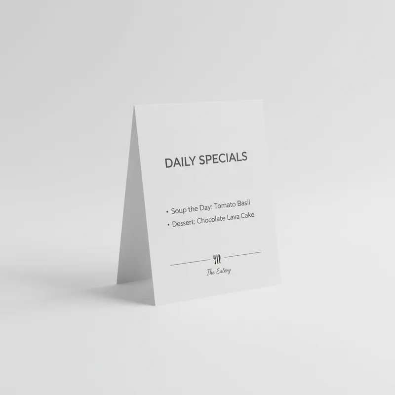 Table Tents — photo 1