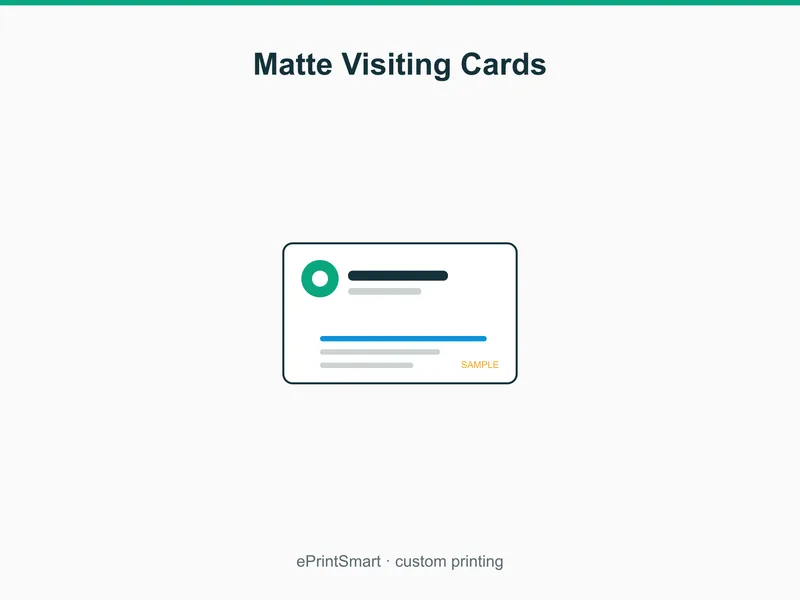 Matte Visiting Cards — demo 1