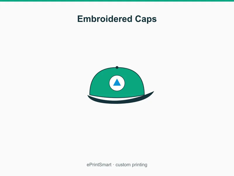 Embroidered Caps — demo 1
