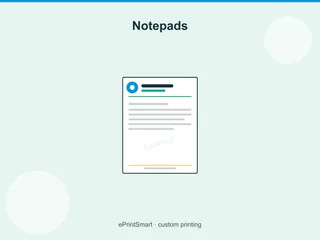 Notepads — demo 2