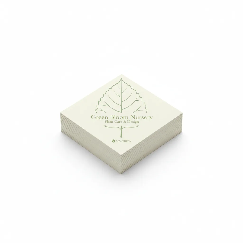 leaf visiting cards — photo 1