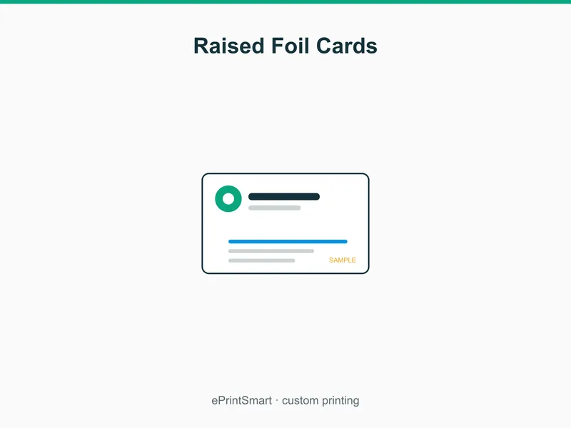 Raised Foil Cards — demo 1
