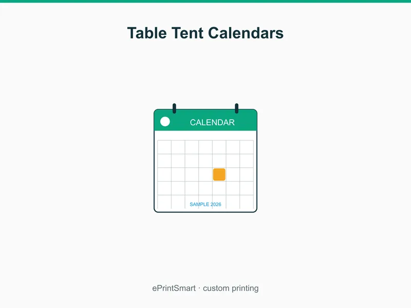 Table Tent Calendars — demo 1