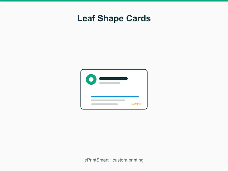 Leaf Shape Cards — demo 1