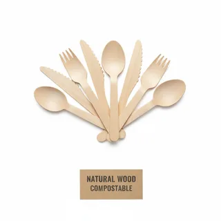 wooden cutlery — photo 1