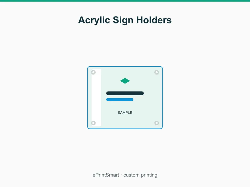 Acrylic Sign Holders — demo 1