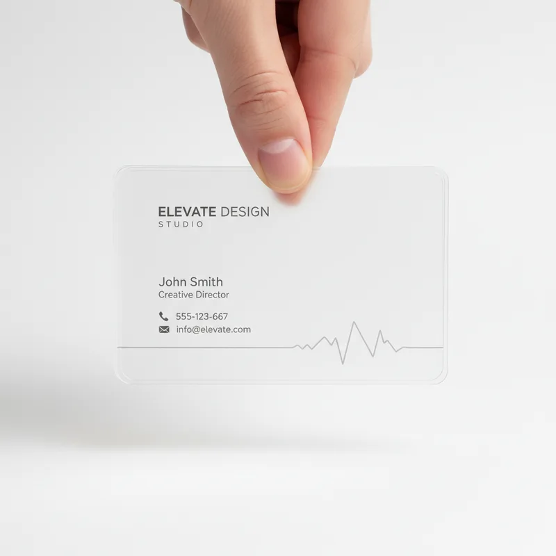 transparent visiting cards — photo 1