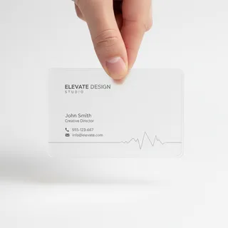 transparent visiting cards — photo 1