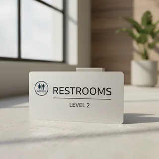 Restroom Signs — photo 3