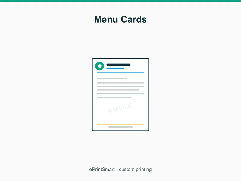 Menu Cards — demo 1